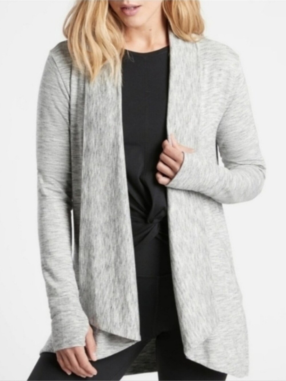 Athleta Pranayama Wrap - Heather Gray Size Large Regular